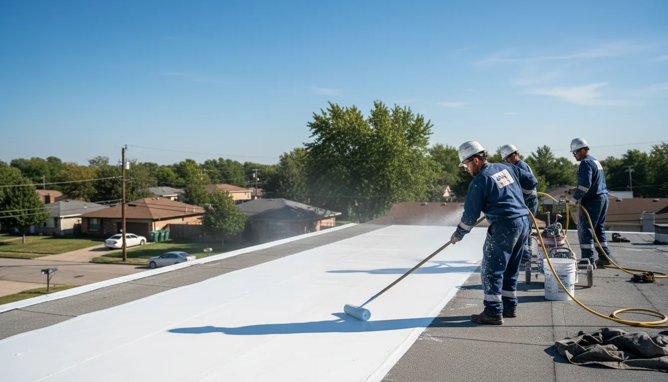 Commercial roof coating in Fullerton, CA near me